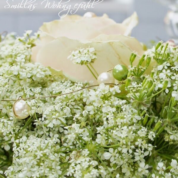 Tischdeko mit Freitagsblümchen