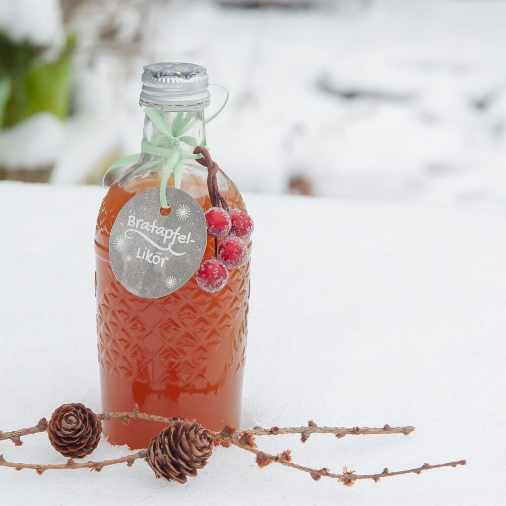 geschenkidee bratapfel likör