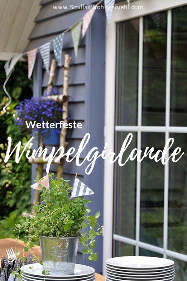 wetterfeste Girlande nähen
