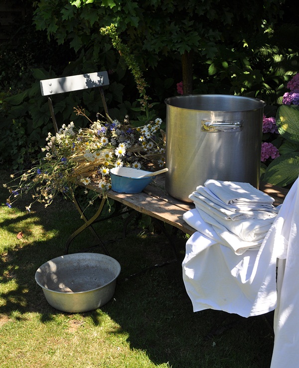 Garten Stoff farben ohne Chemie