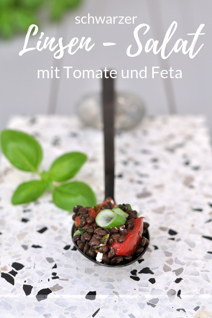 schwarzer Linsen Salat Smillas Wohngefuehl