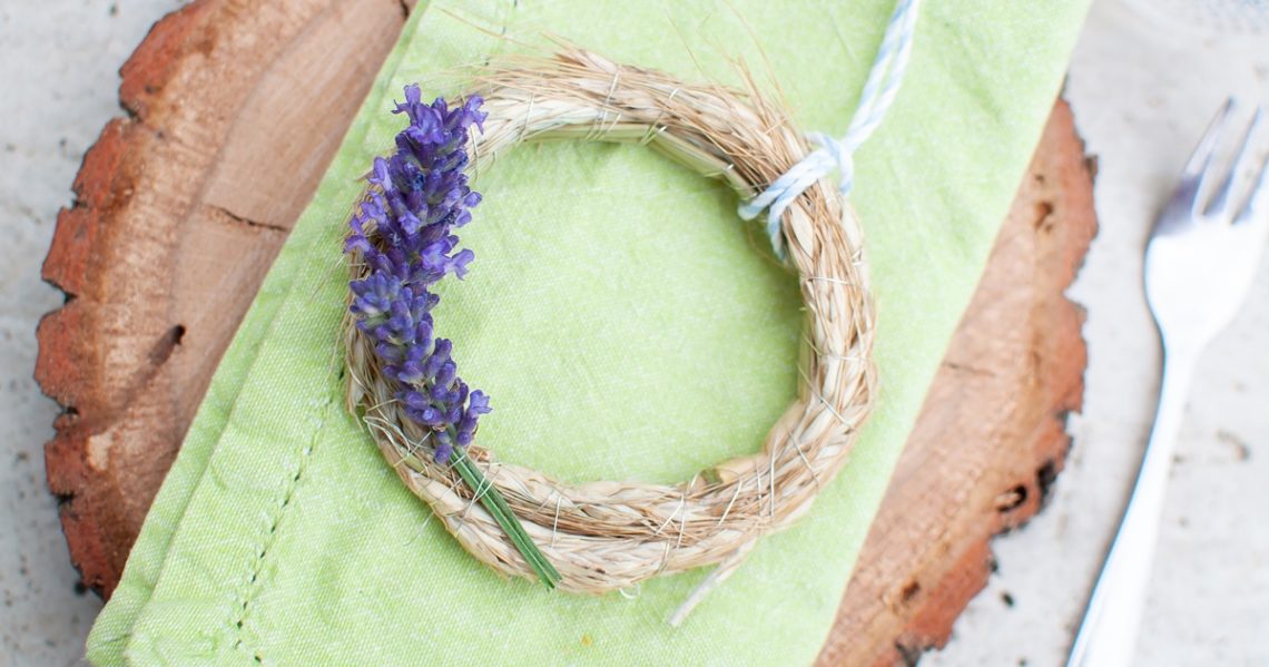 DIY Aehrenkraenze natürliche Tischdeko