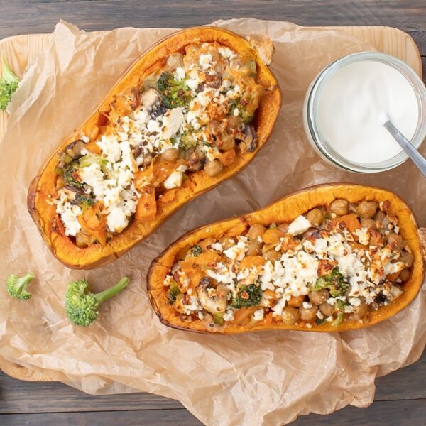 Lecker! Gefüllter Kürbis aus dem Ofen
