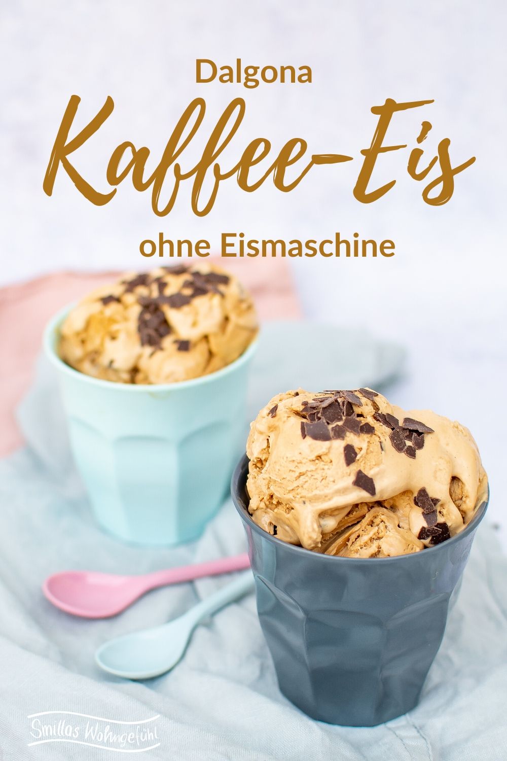 Dalgona Kaffee Eis ohne Eismaschine