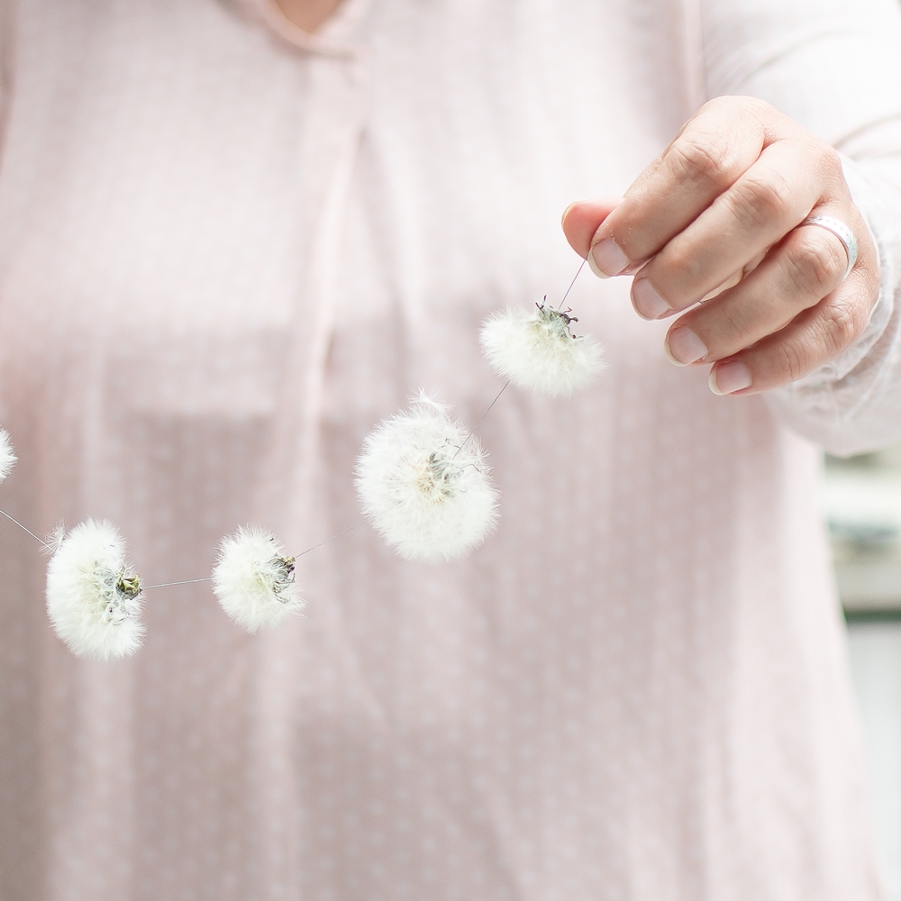 Pusteblumen Girlande