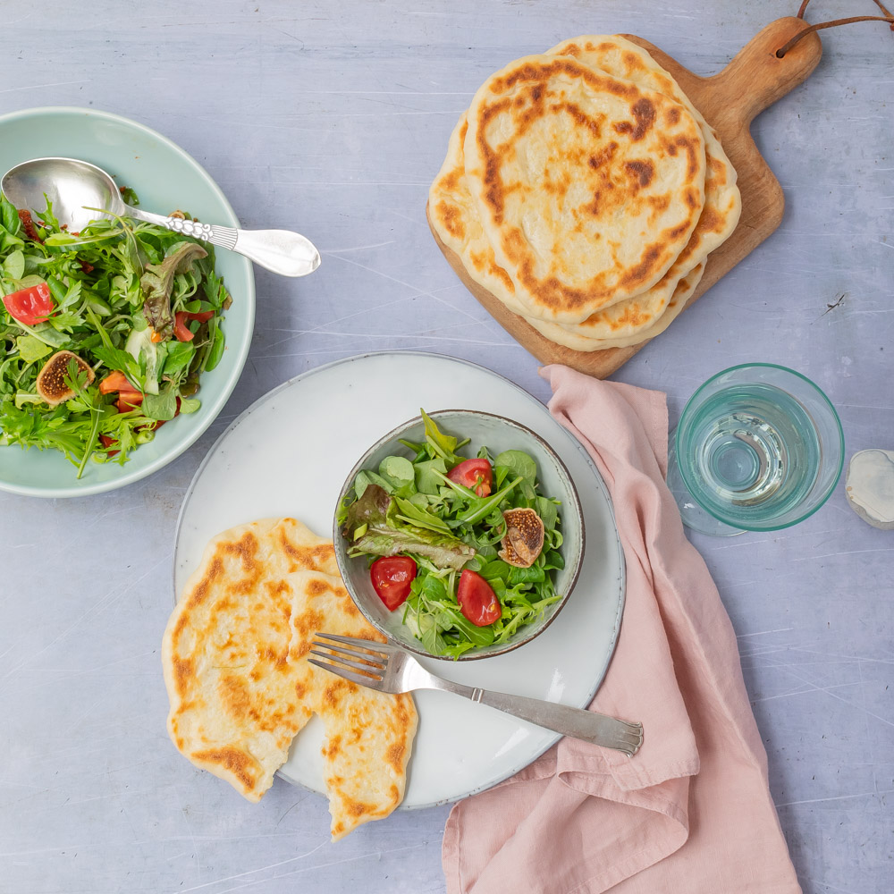 Naan Brot aus der Pfanne Rezept