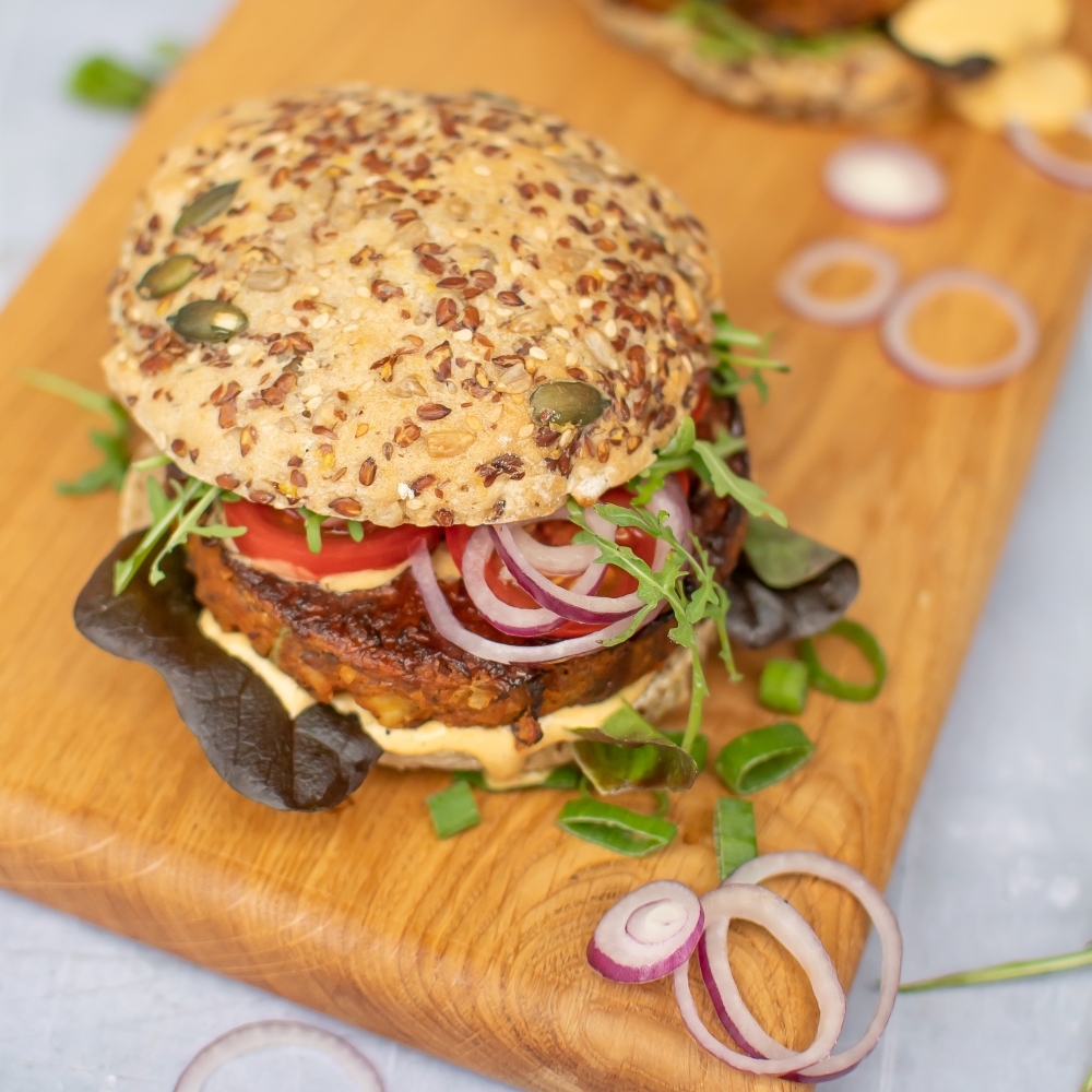 veganer Burger mit Bohnen Rezept Smillas Wohngefühl