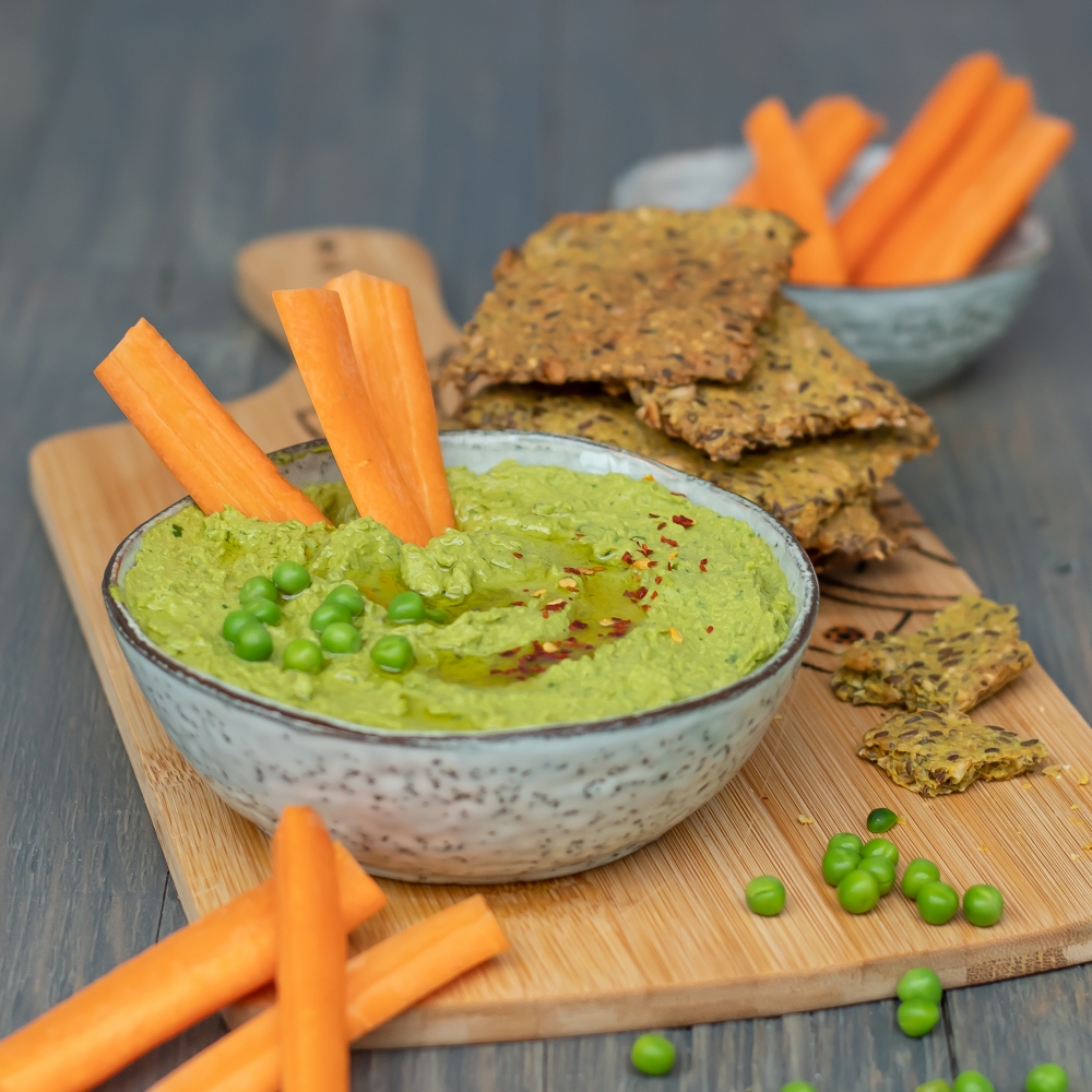 Erbsen Hummus vegan