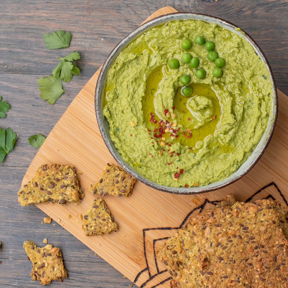 Erbsen Hummus vegan