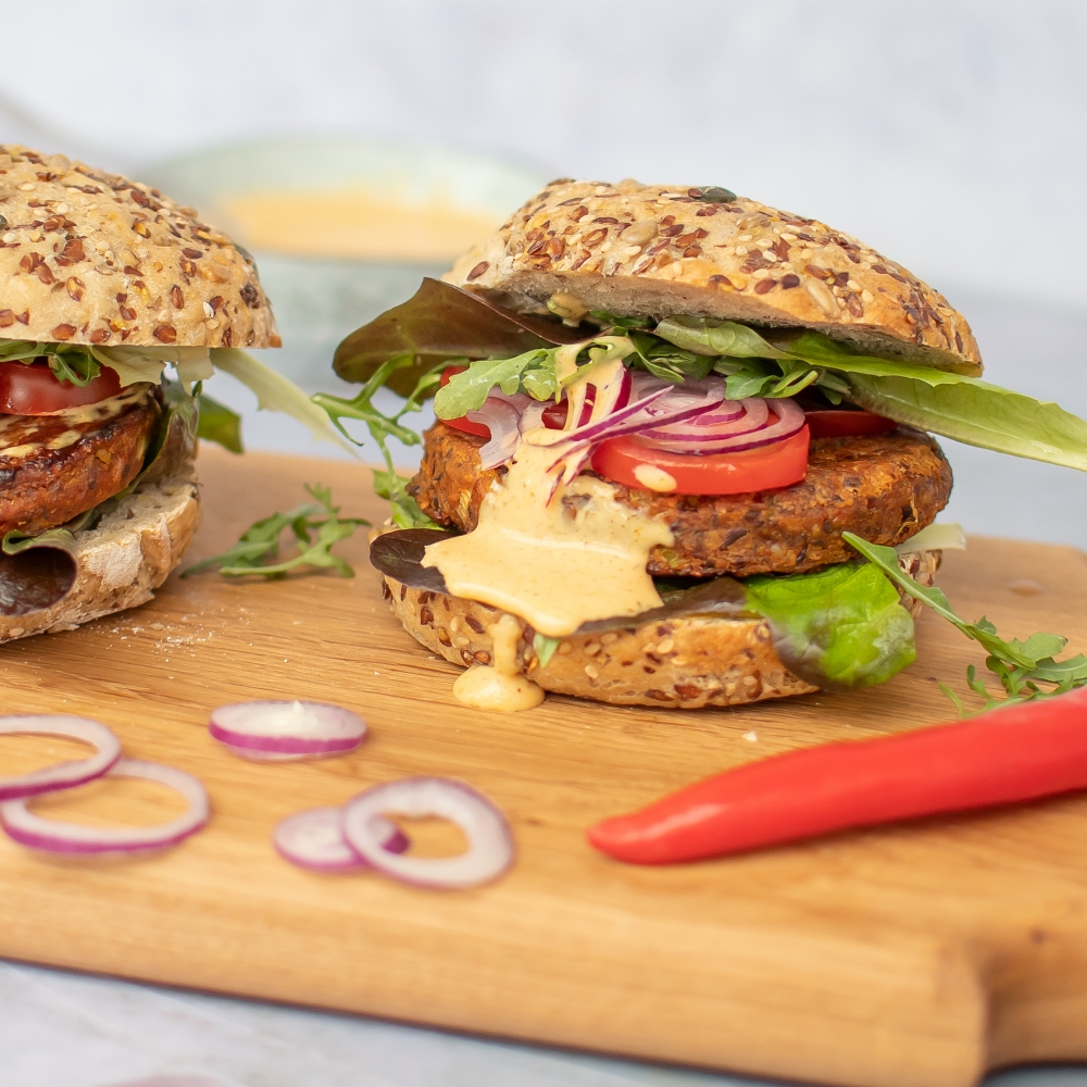 veganer Burger mit Bohnen Rezept Smillas Wohngefühl