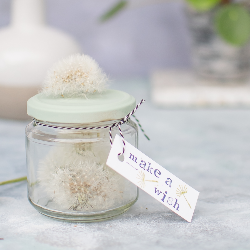 Pusteblume haltbar machen DIY Geschenke für den Muttertag