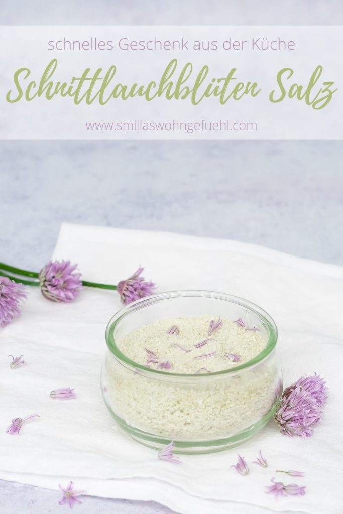 Pin Schnittlauchblüten Salz