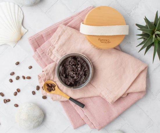Kaffee Peeling selber machen Rezept mit Minze