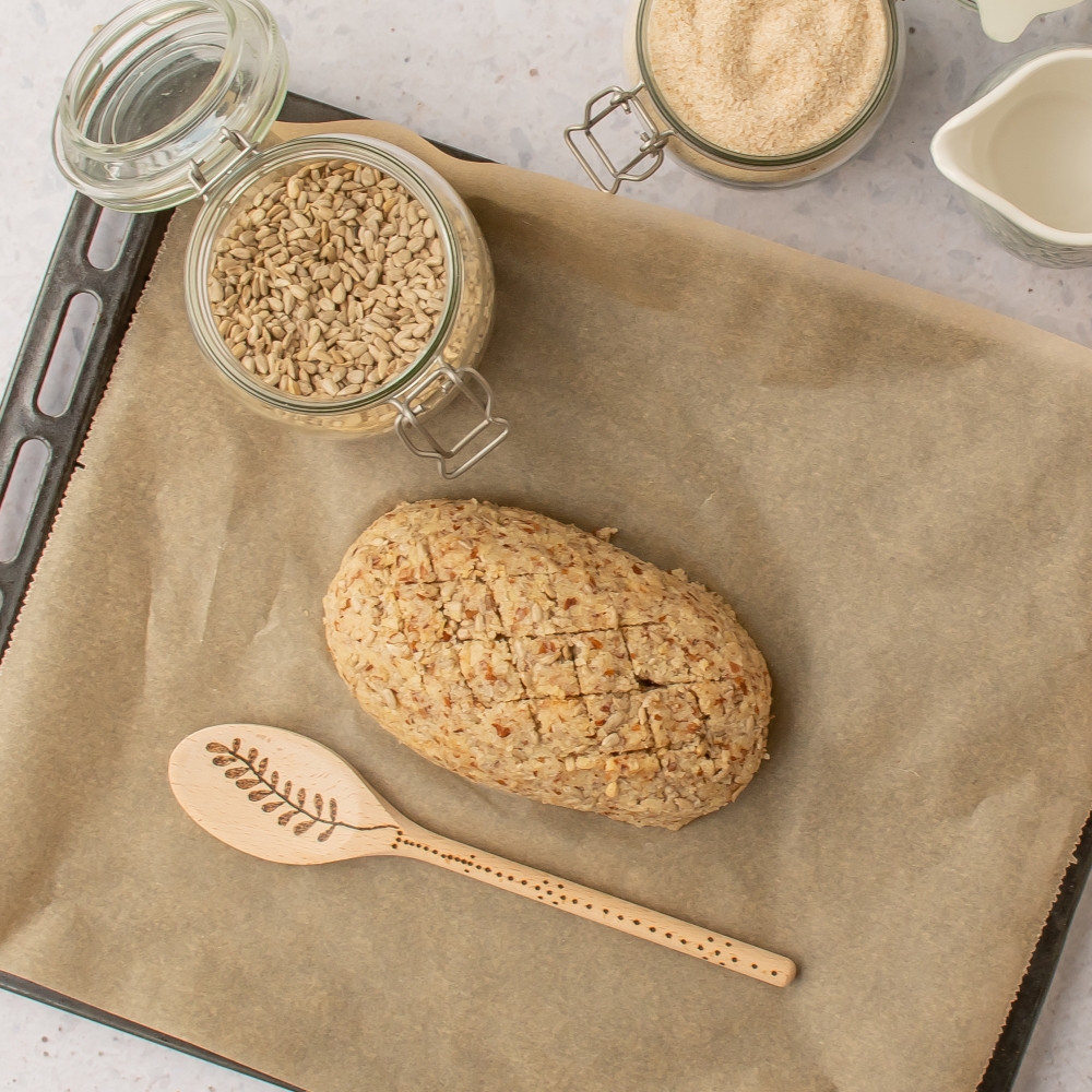 Low Carb Brot selber backen Rezept vegan Smillas Wohngefühl