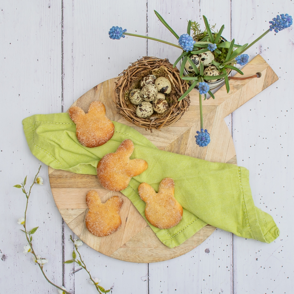 osterhasen backen aus quark öl teig rezept