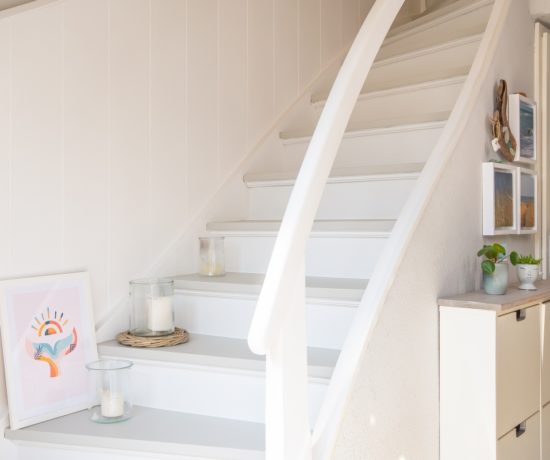 treppe renovieren mit kreidefarbe