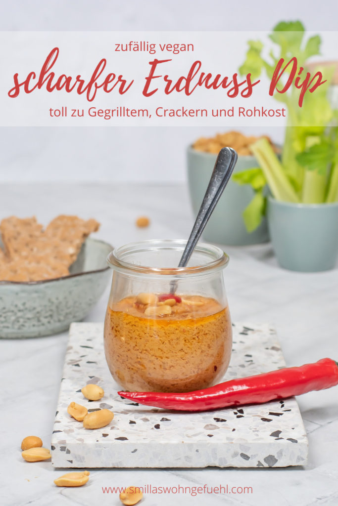 scharfer erdnuss dip vegan rezept