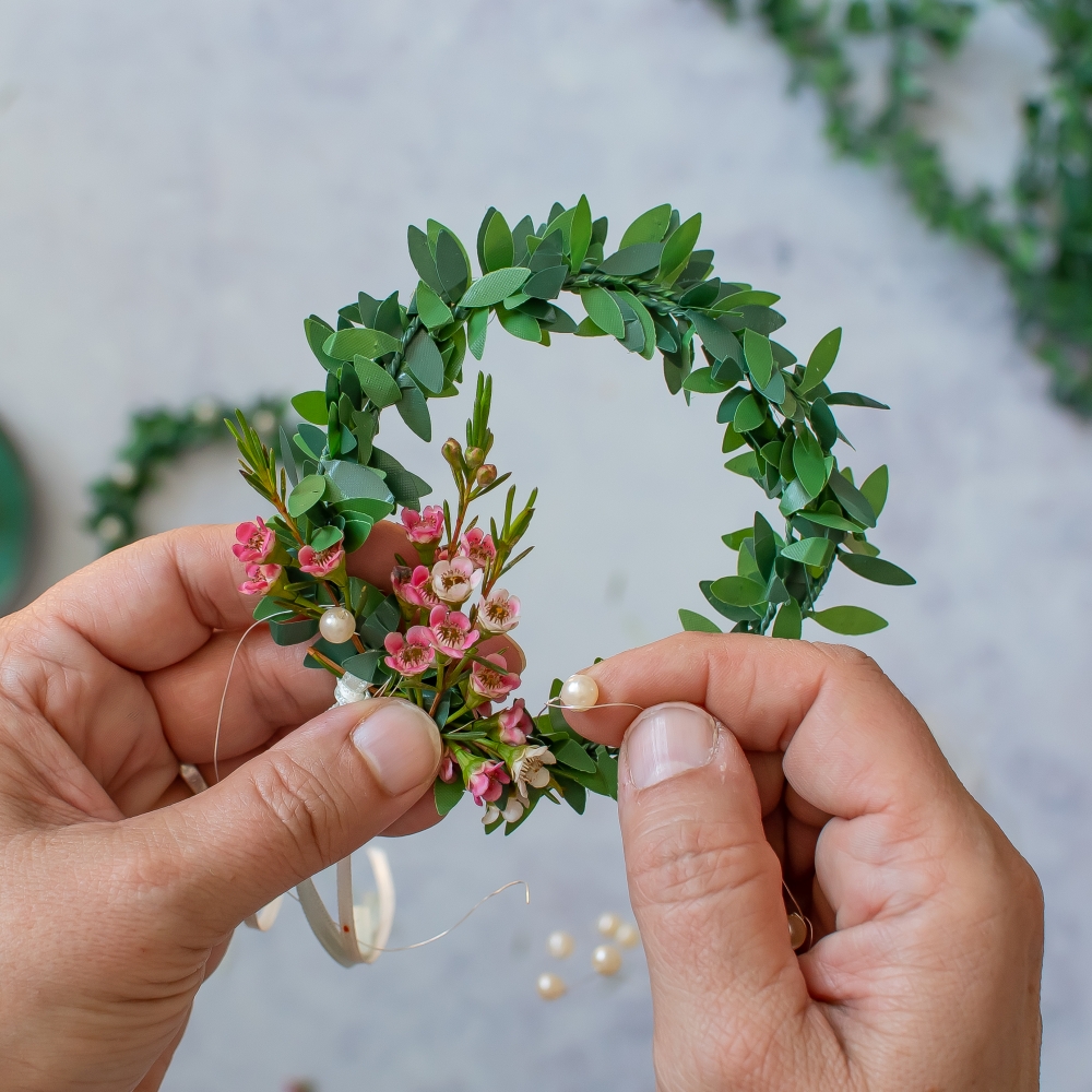 Blumenkranz selber binden diy anleitung