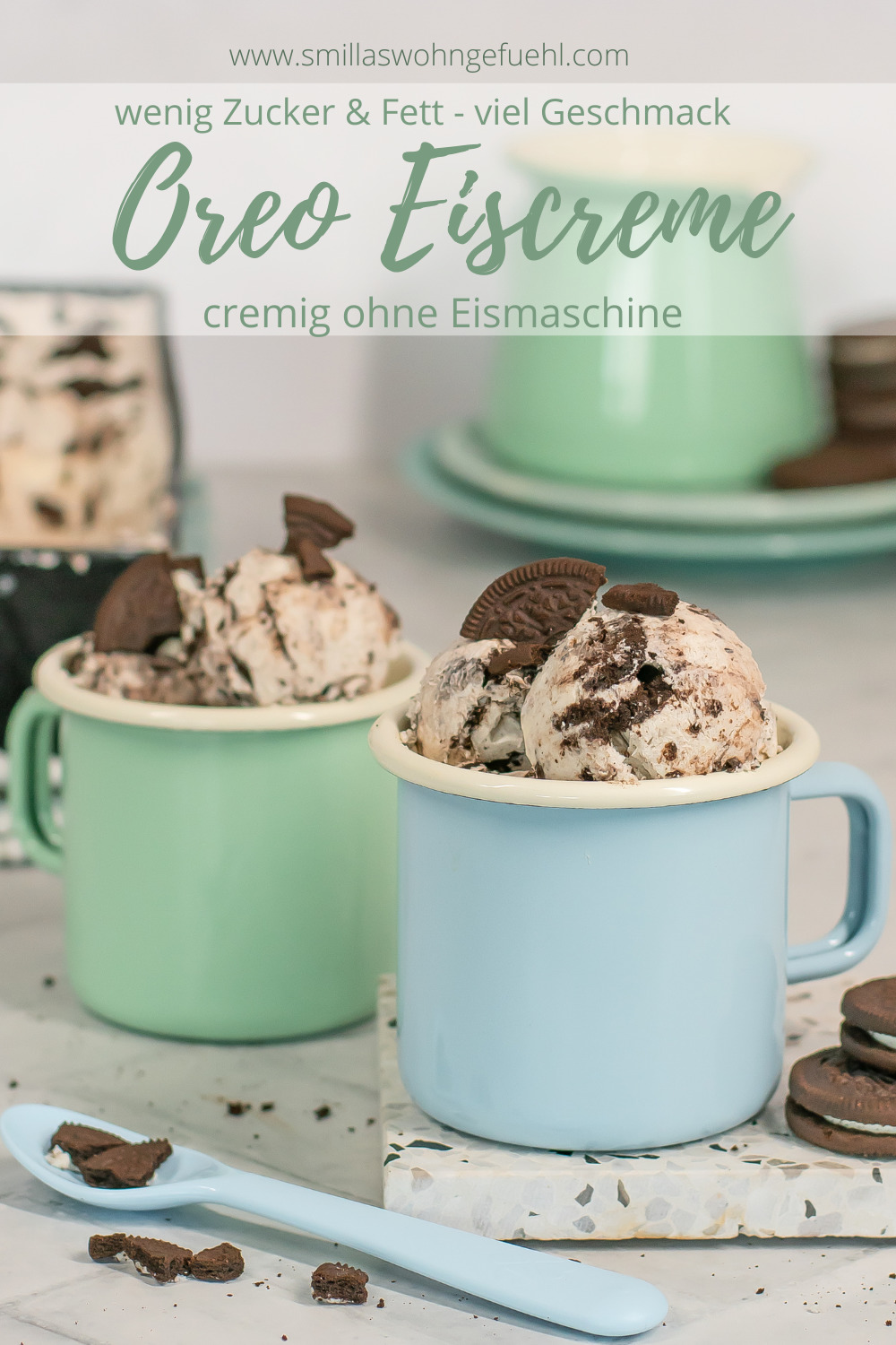 Oreo Eis Selber Machen Ohne Eismaschine oreo eis selber machen kalorienarm Smillas Wohngefühl