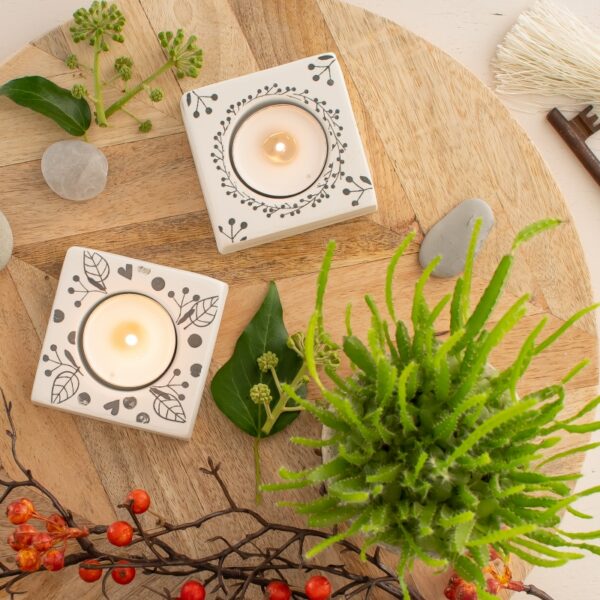 DIY: herbstliche Teelichthalter