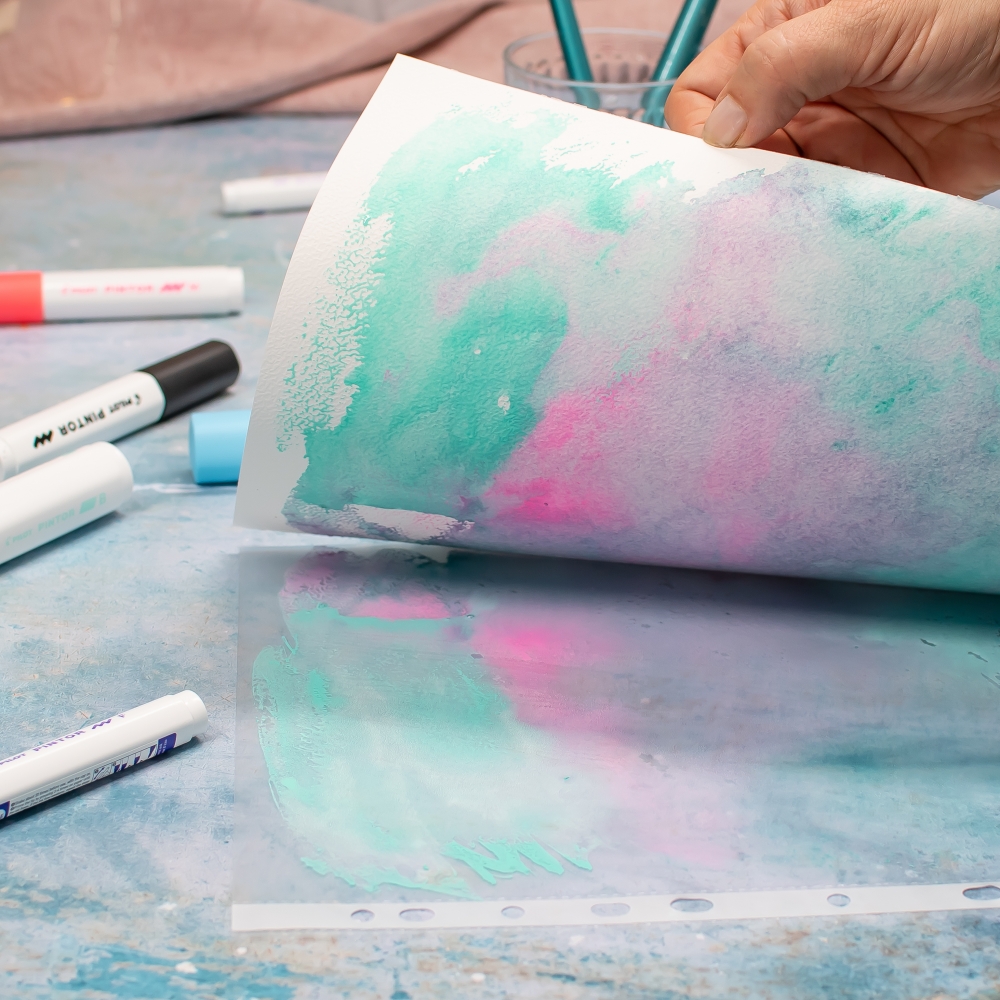 Farbverlauf gestalten Aquarell