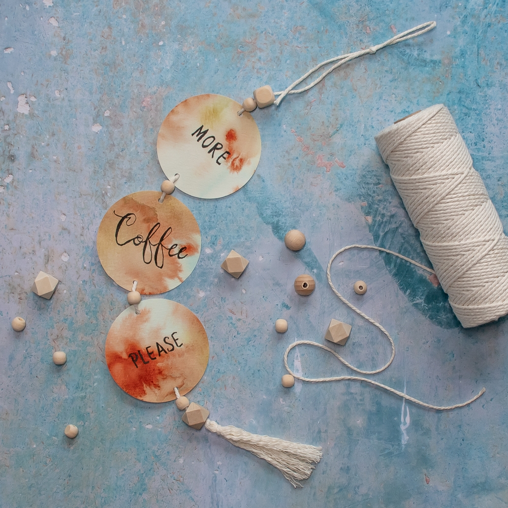 diy aquarell Wanddeko
