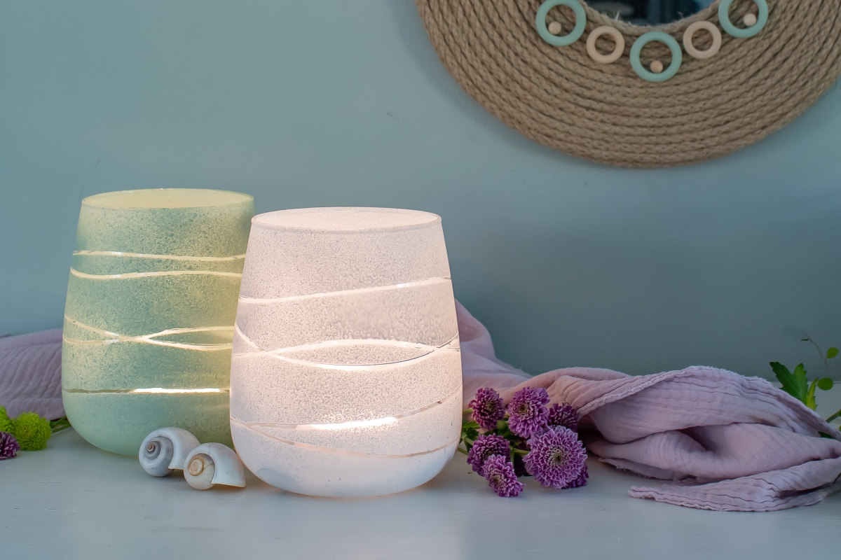 diy windlicht mit gummibändern smillas wohngefühl
