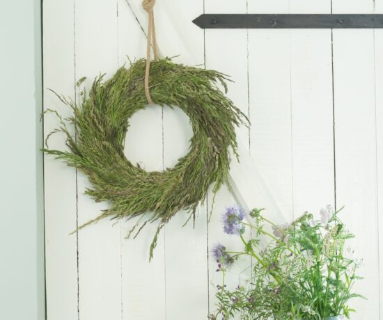 diy kranz aus gräsern selber binden anleitung