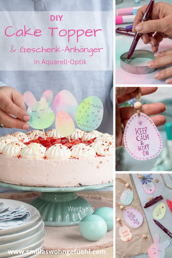 pinterest pin diy cake topper selber machen geschenkanhaenger anleitung